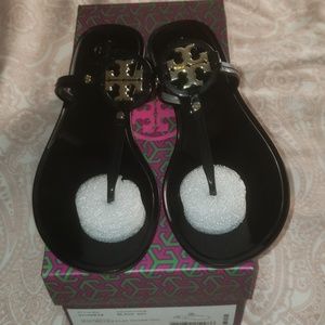 Tory Burch Mini Miller Flat Thong Jelly Sandals